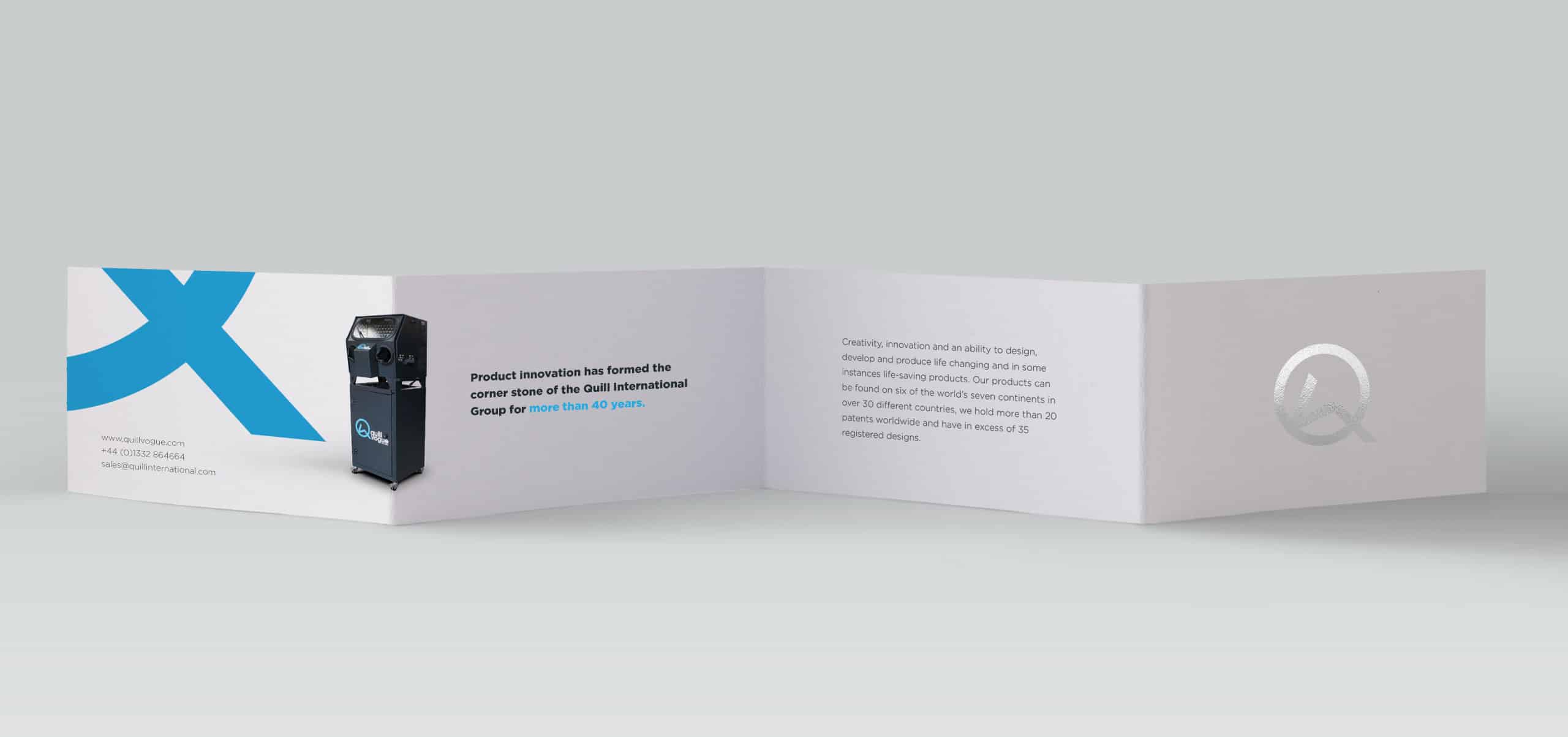 Z fold flyer design for Quill Vogue by Fuse4