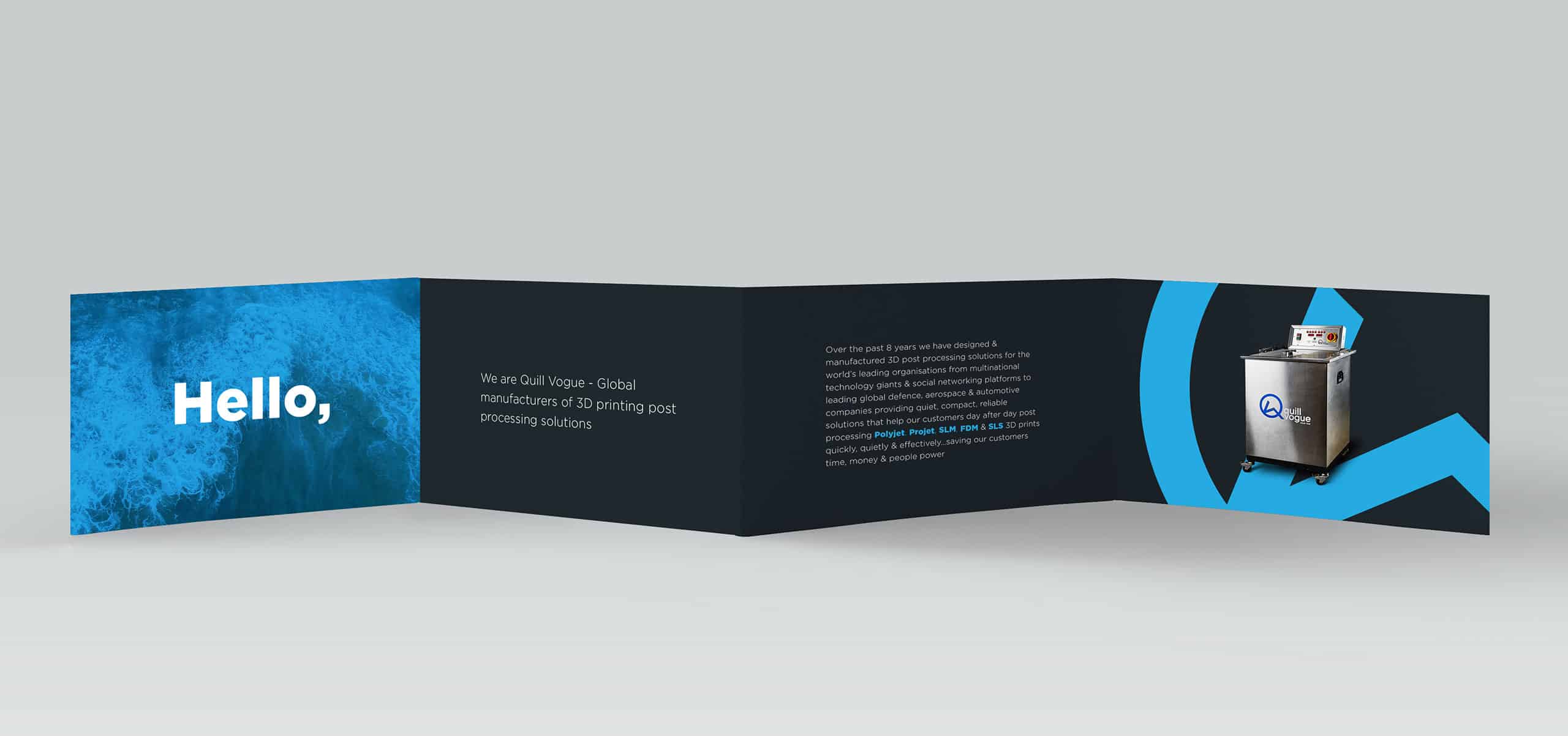 Z fold flyer design for Quill Vogue by Fuse4