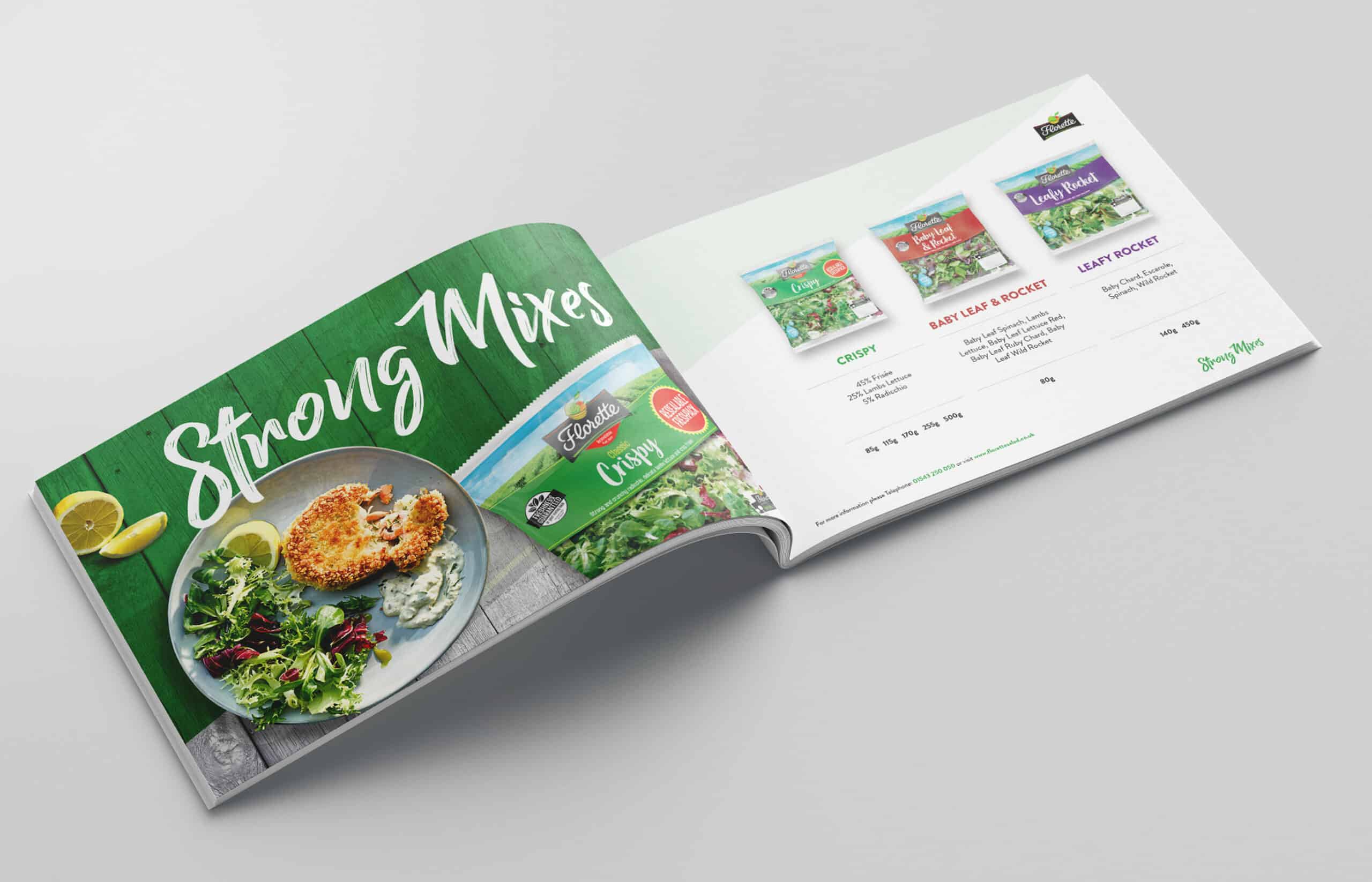 Florette product brochure design by Fuse4